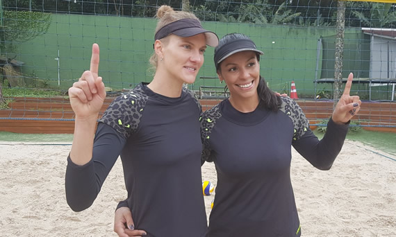 Mari e Paula Pequeno formam nova dupla no vôlei de praia e revelam plano olímpico para 2024